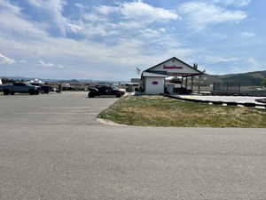 View of uncovered parking lot