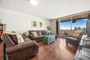 Living area featuring sliding glass door to balcony