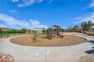 View of community jungle gym