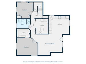 View of basement floor plan