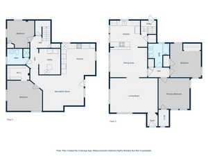 View of both levels floor plan
