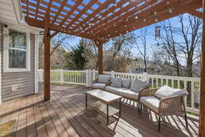 Deck featuring an outdoor hangout area