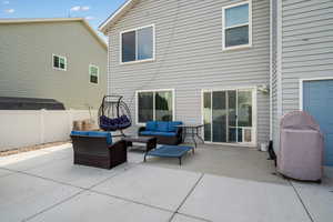 View of patio / terrace featuring an outdoor living space