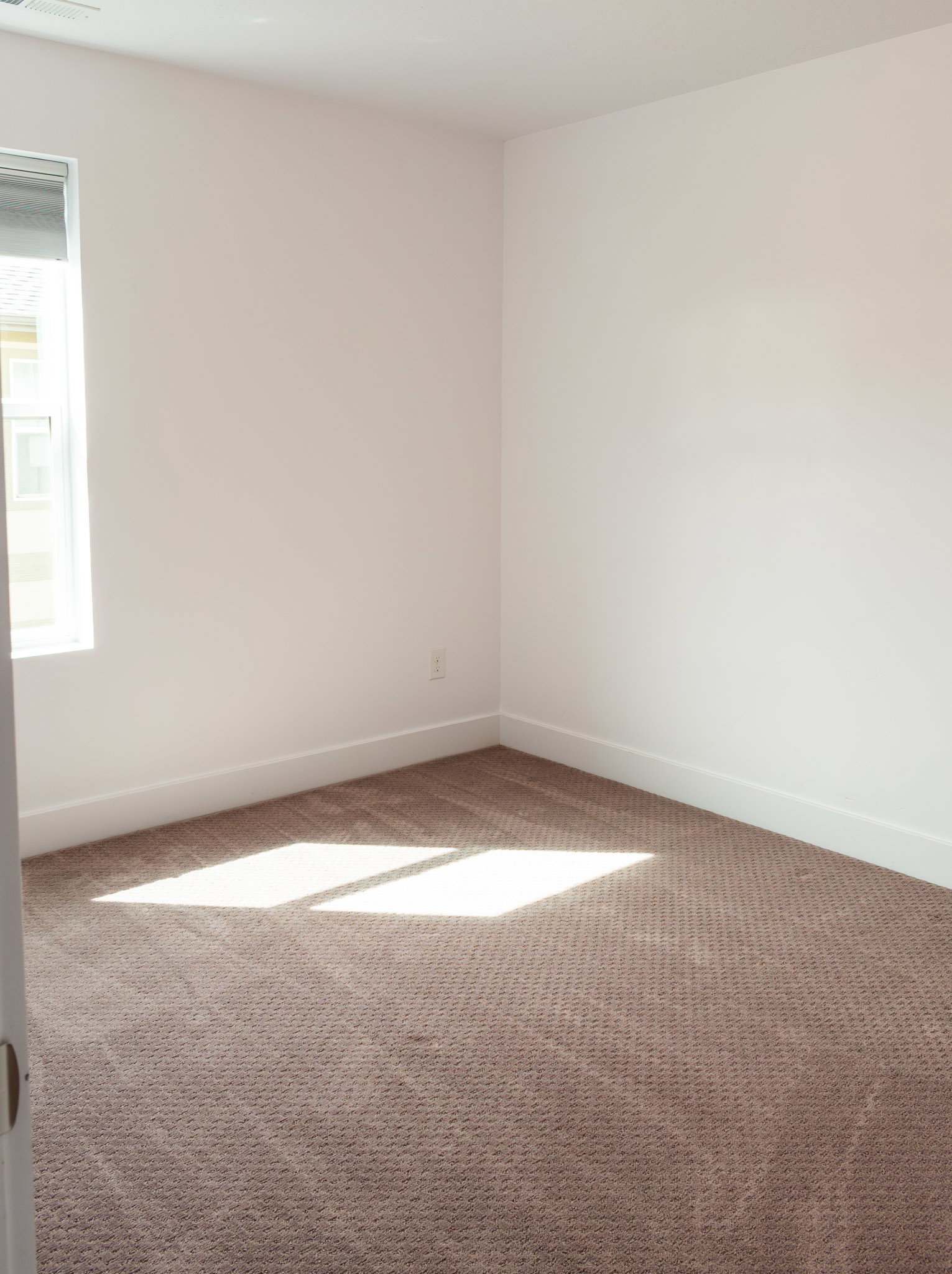 3rd Bedroom Carpeted with baseboards