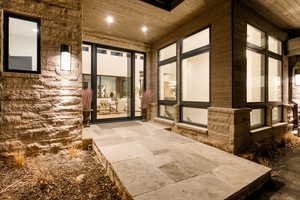 View of exterior entry