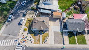 View from above of property