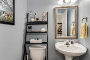 Main floor 1/2 bath next to kitchen