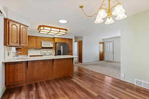 Kitchen and dining area
