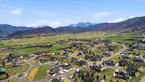 Aerial view Mt. Timp and surrounding area, note white pin showing property location