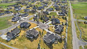 Aerial view of property and surrounding area, note white pin showing property location