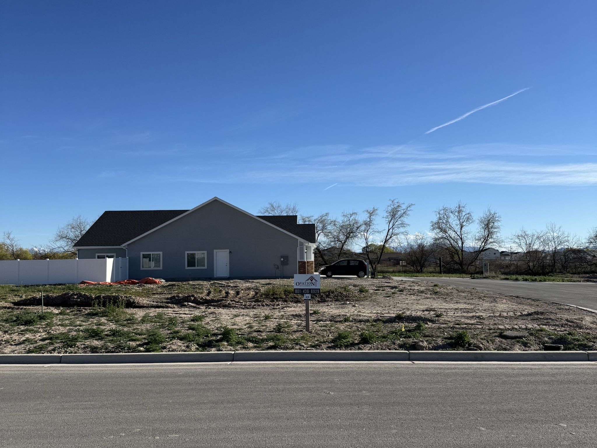 Front View of Lot