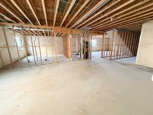 Basement featuring healthy amount of natural light