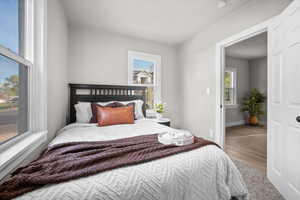 Bedroom with baseboards