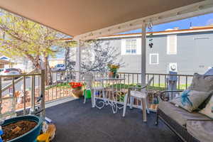 View of patio