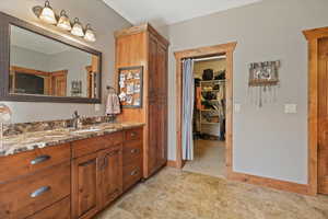 Primary Bathroom featuring a walk in closet and water closet