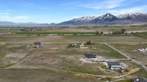 View of rural area with a mountain backdrop