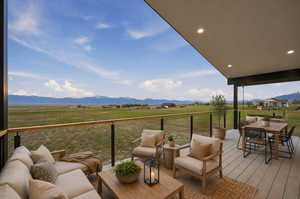Virtually staged Deck