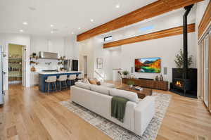 Virtually staged Living Room