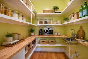 Virtually Staged Butler Pantry