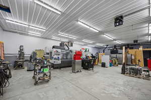 2,400 SF Detached shop featuring a heating unit