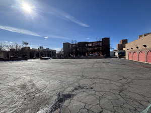 View of uncovered parking lot