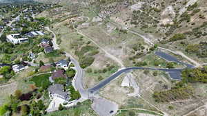 Aerial view of property and surrounding area