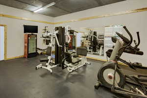View of workout area