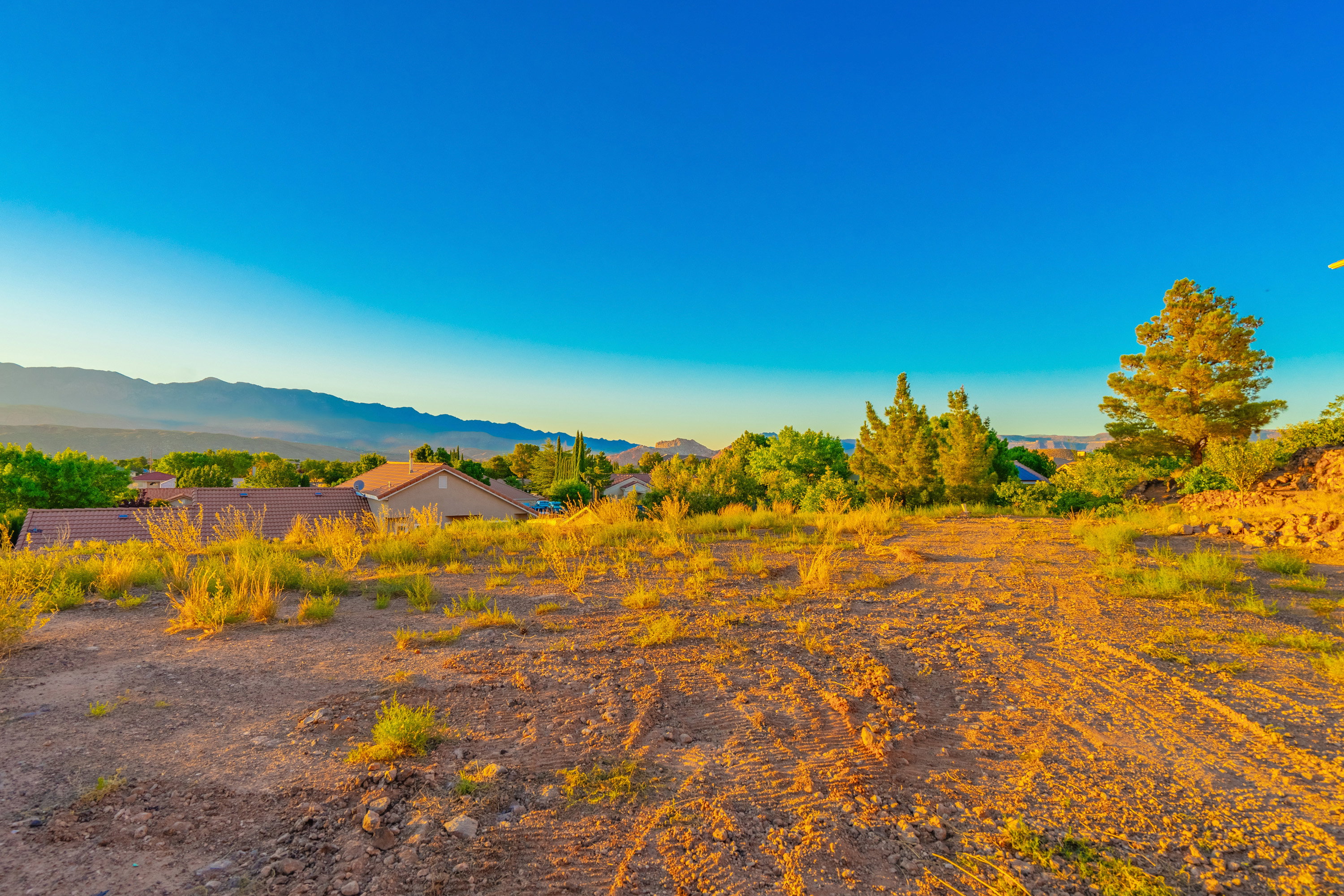 View of mountain background