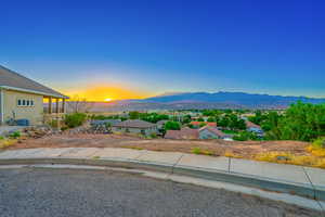 Mountain view featuring nearby suburban area