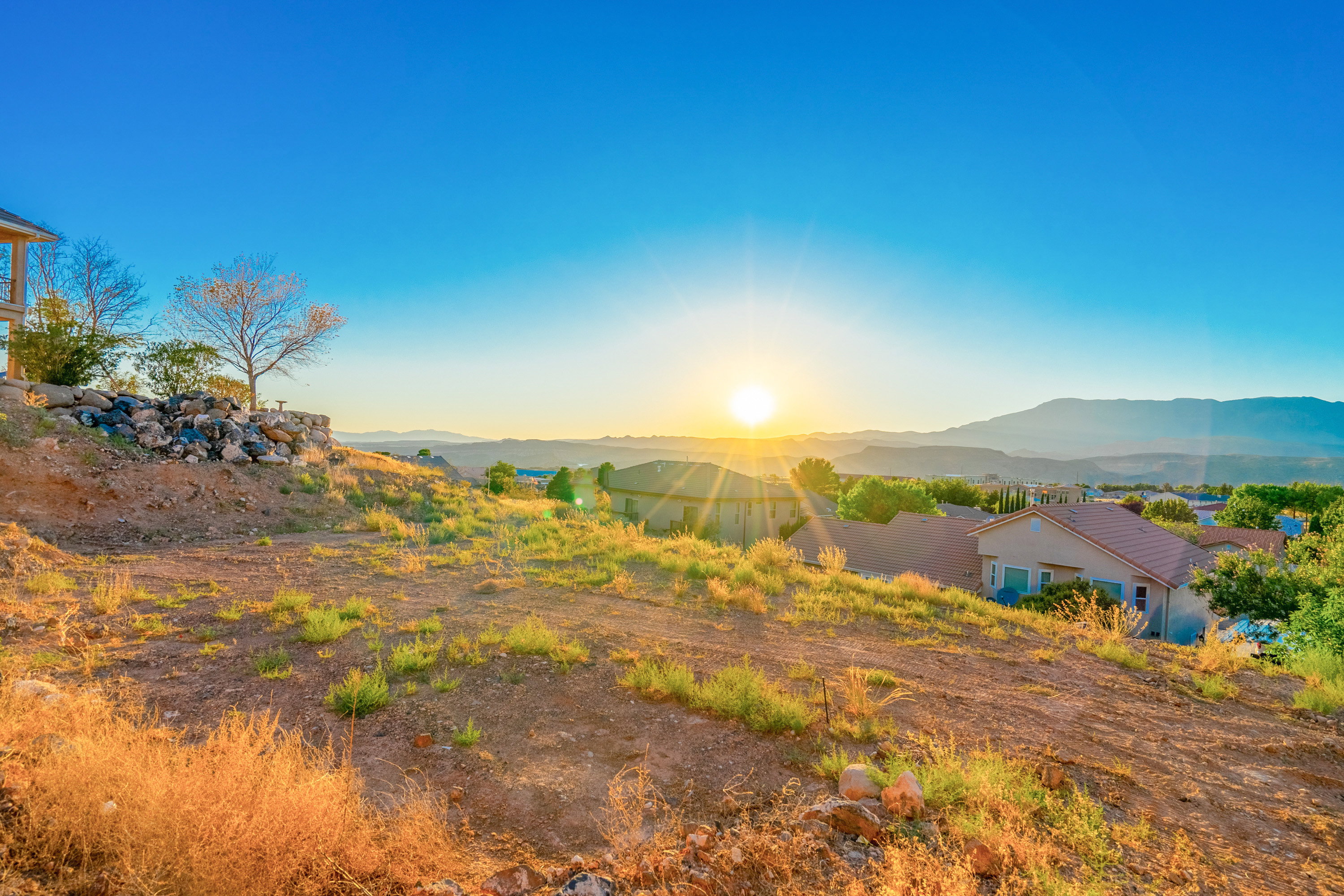 View of mountain background
