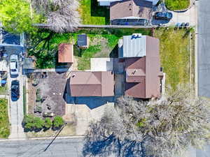 View from above of property