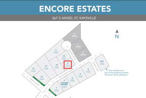 Map showing property parcels