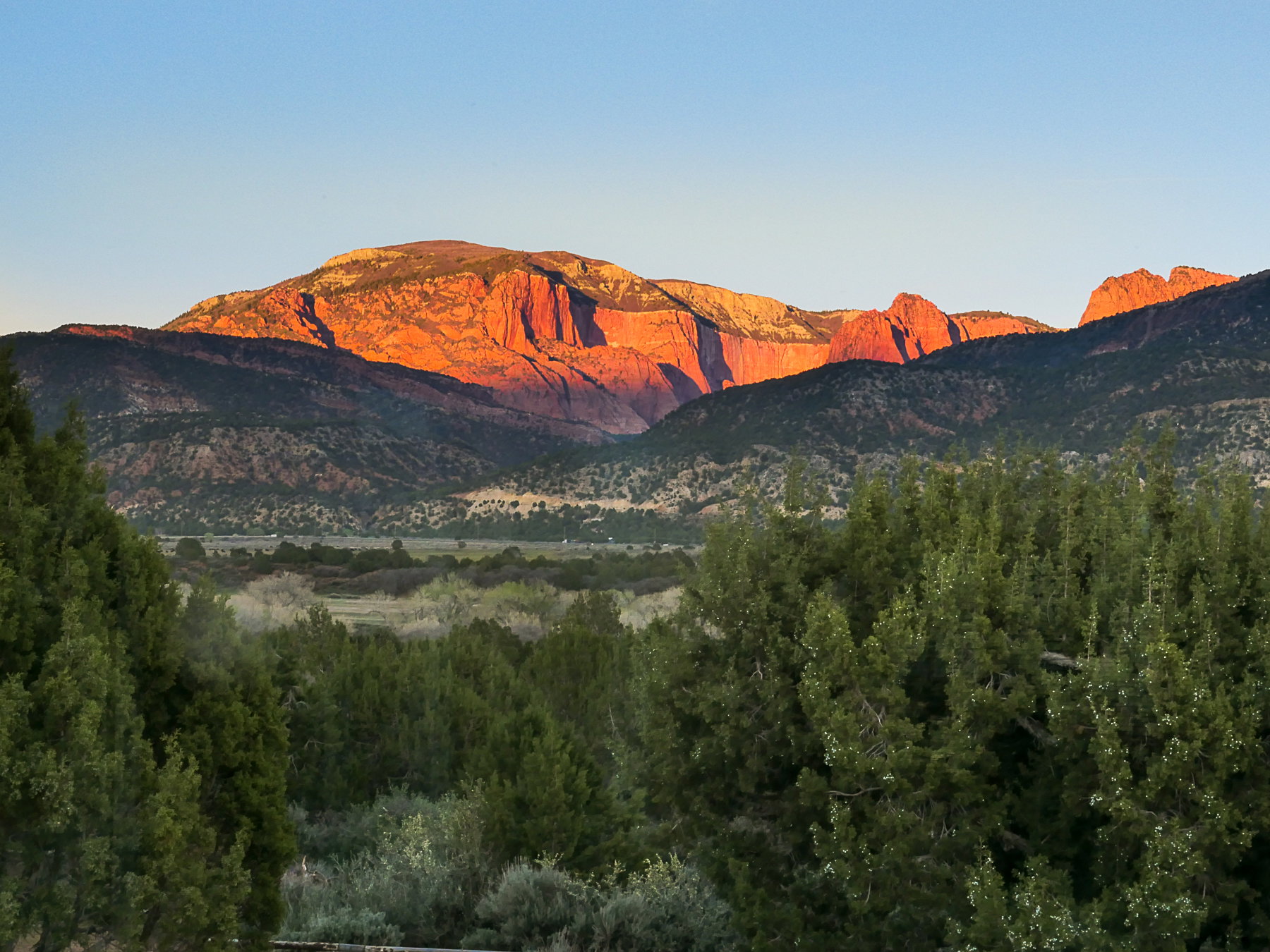 View of mountain backdrop