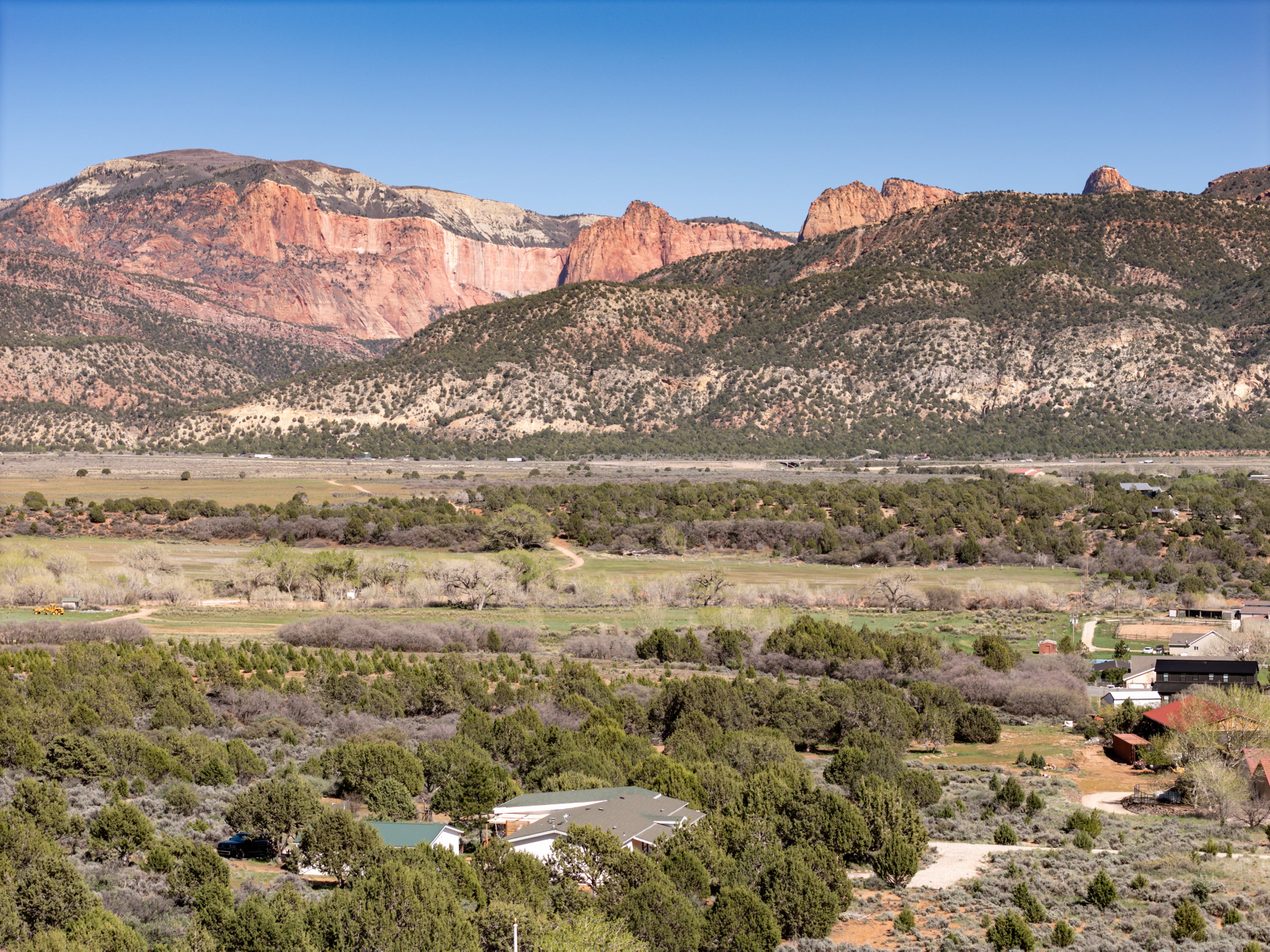 View of mountain background