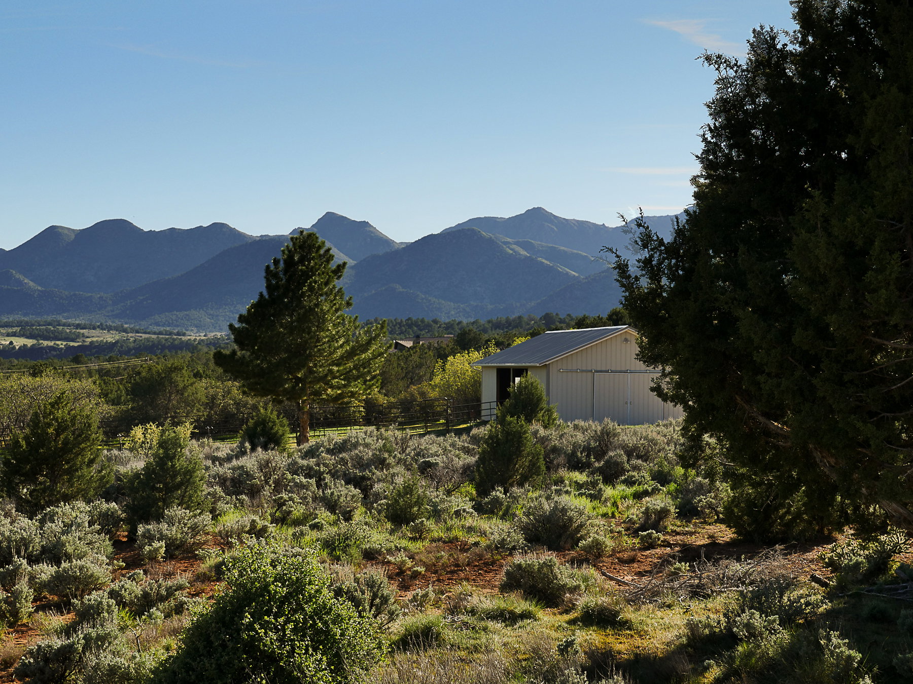 View of mountain backdrop