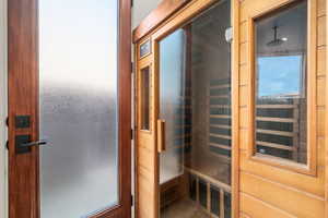 View of relaxing sauna