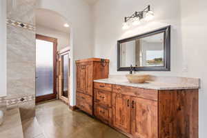 Bathroom with vanity