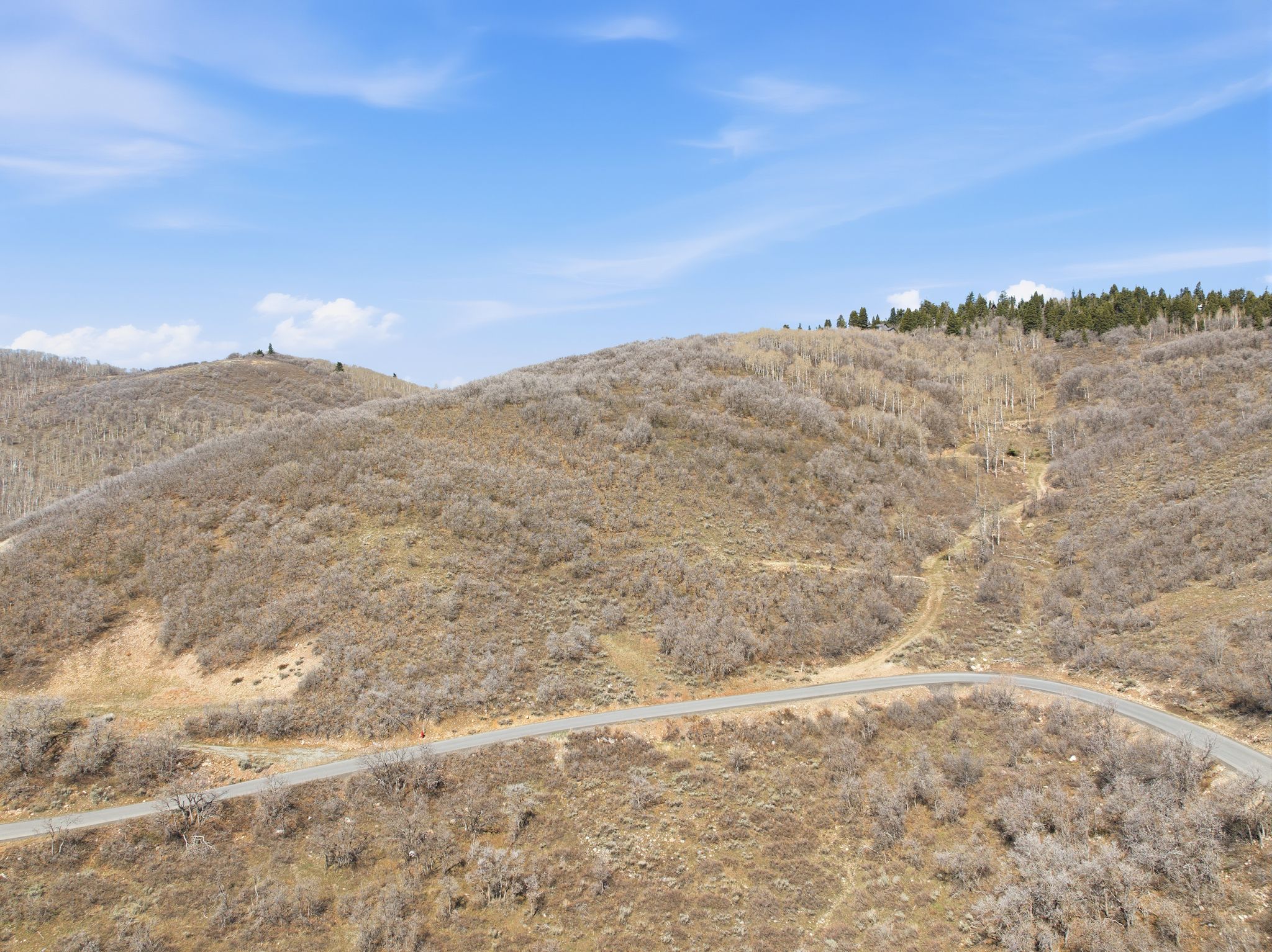 Drone / aerial view of mountains