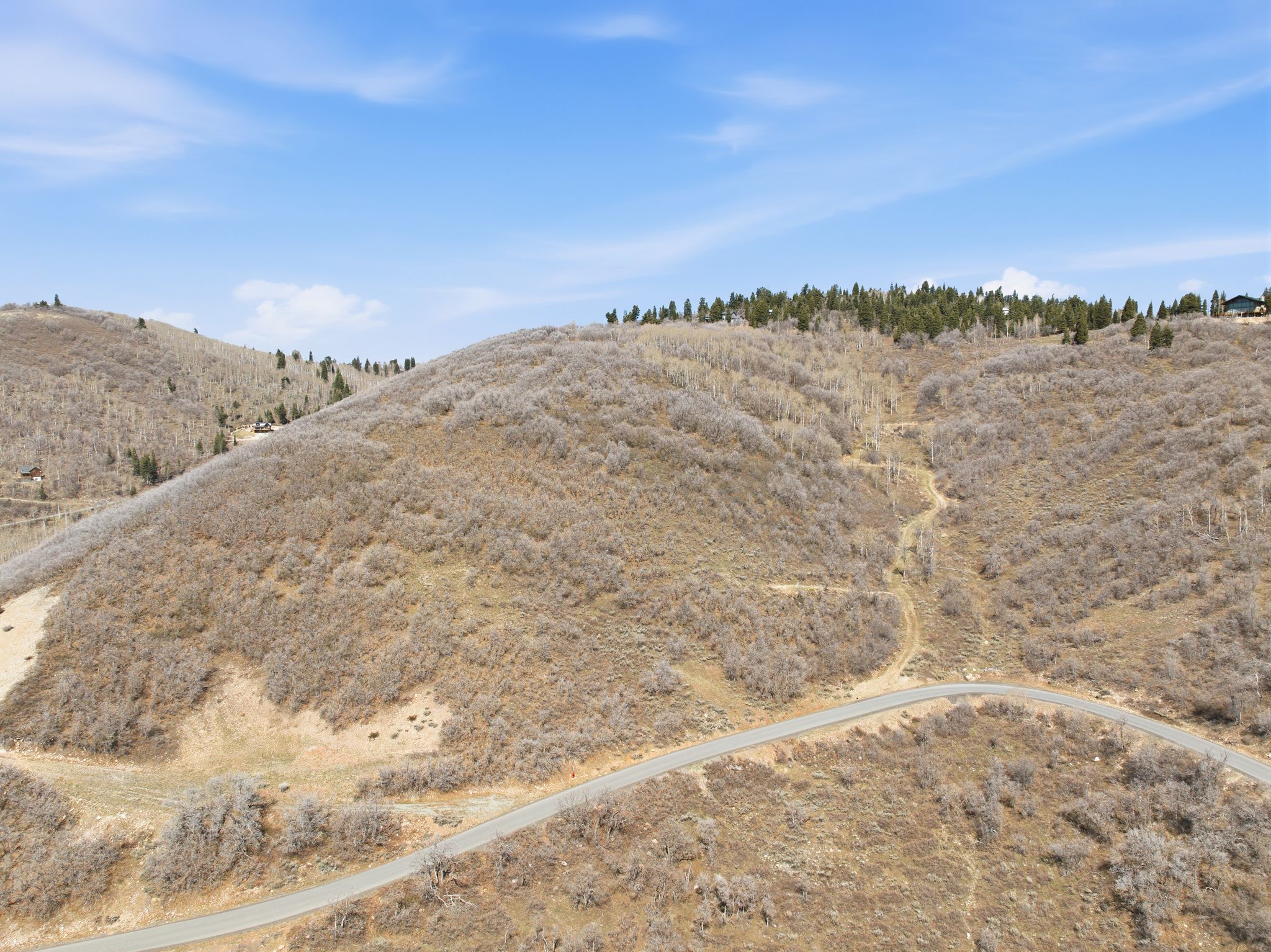 Mountain view with rural landscape