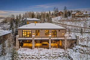 Snow covered property