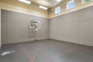View of sport court featuring community basketball court
