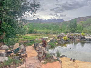 View of mountain background