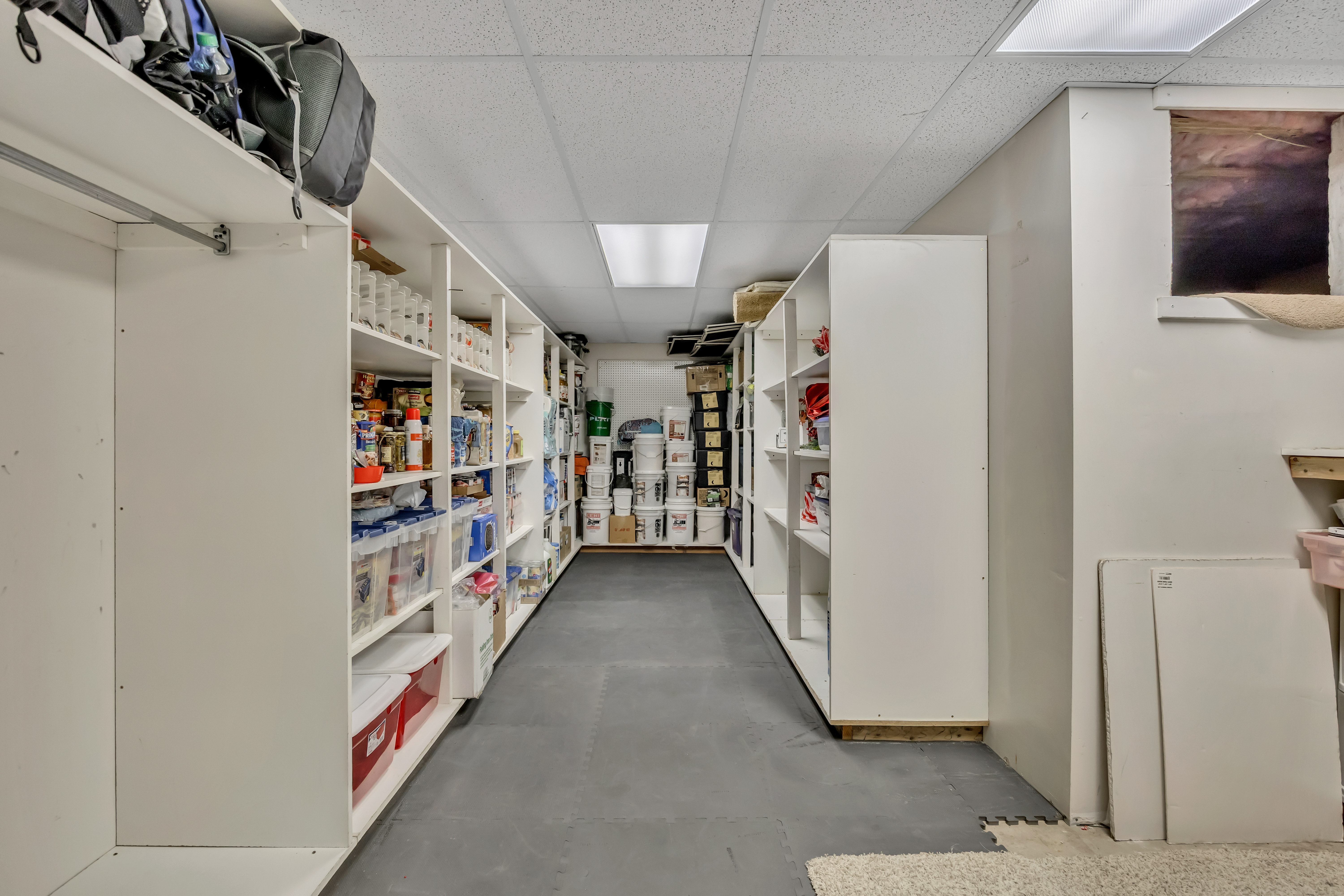 View of storage room