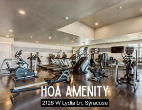 Beautiful gym located in the club house