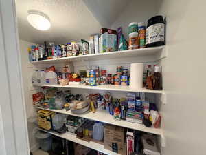 Spacious walk in pantry