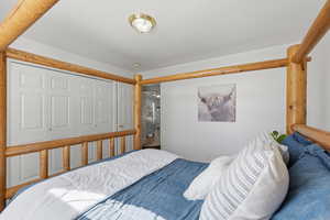 Bedroom featuring a closet