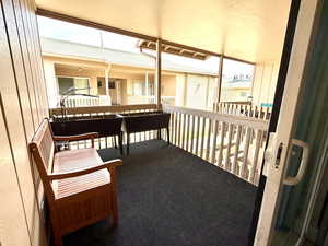 Balcony with a sunroom