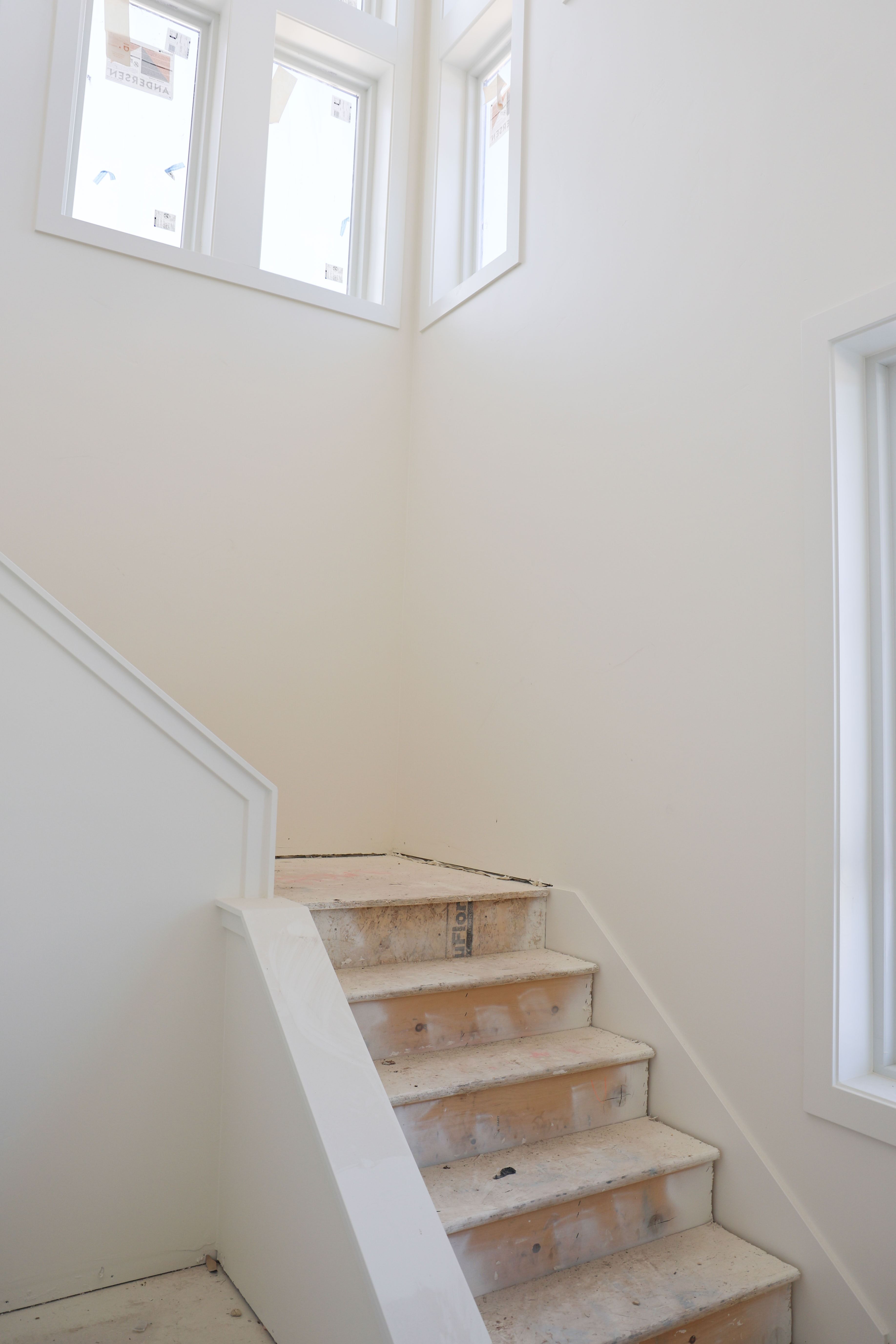 Stairs with plenty of natural light