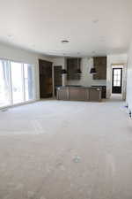 View of unfurnished living room