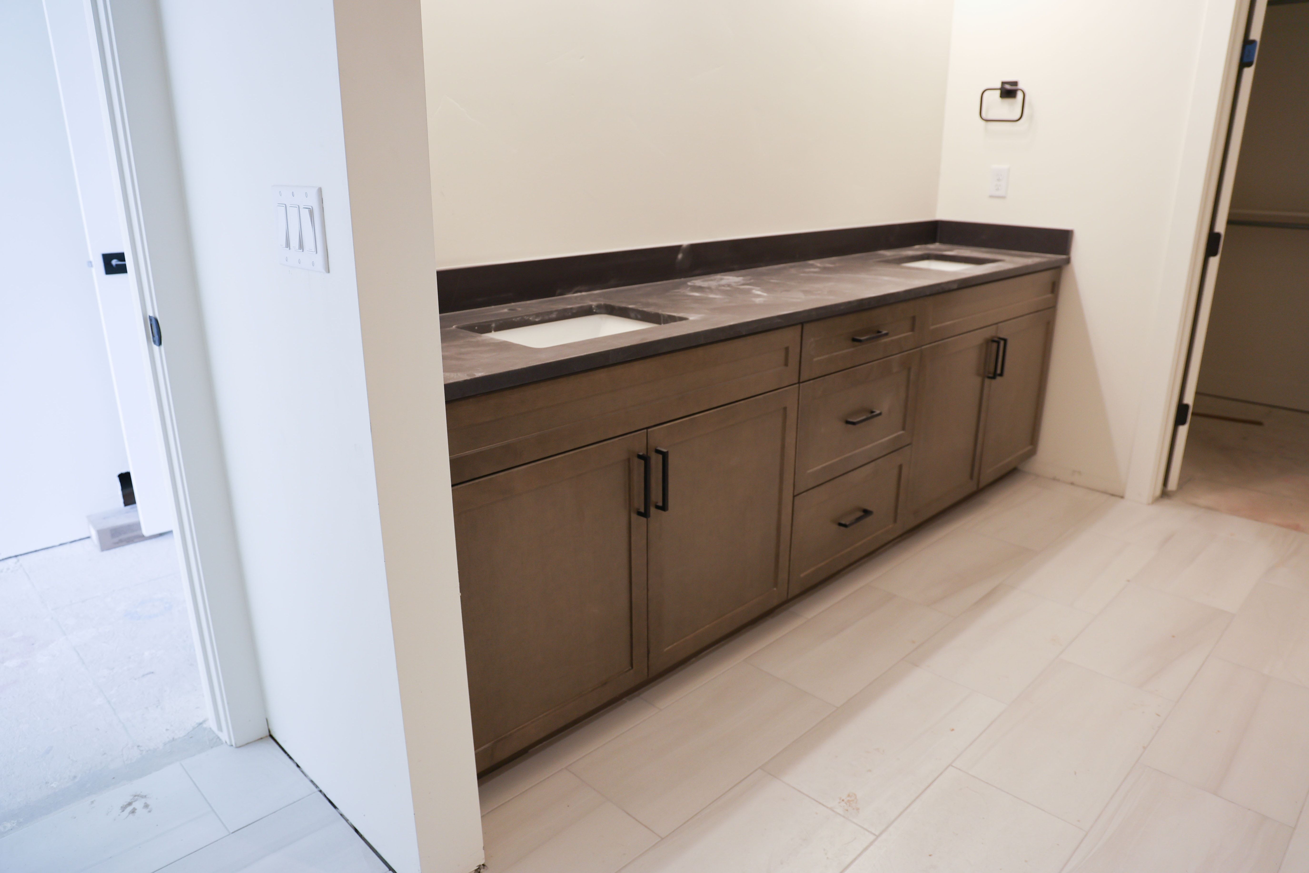 Bathroom with double vanity